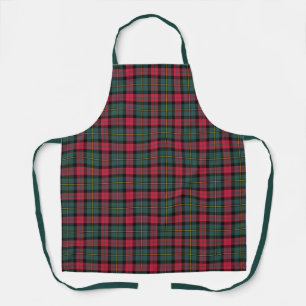 Vintage Christmas Plaid Apron