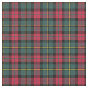 Vintage Christmas Plaid Pattern Fabric