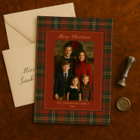 Vintage Christmas Plaid Timeless Heirloom Photo