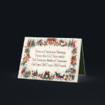 Vintage Christmas poem add message Holiday Card<br><div class="desc">design by www.etsy.com/Shop/HeartlandMix</div>