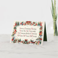 Vintage Christmas poem add message