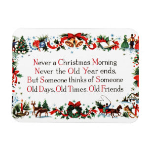 Vintage Christmas Poem Magnet