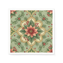 Vintage Christmas Poinsettia 