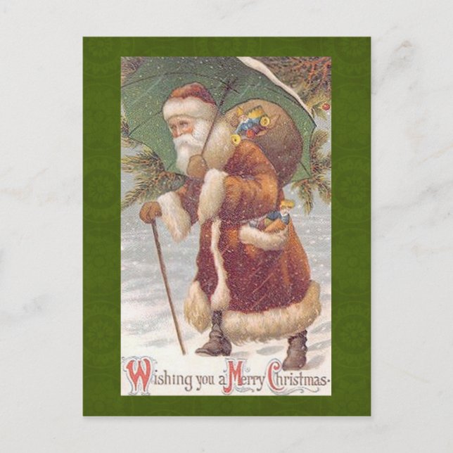 Vintage Christmas Postcard (Front)