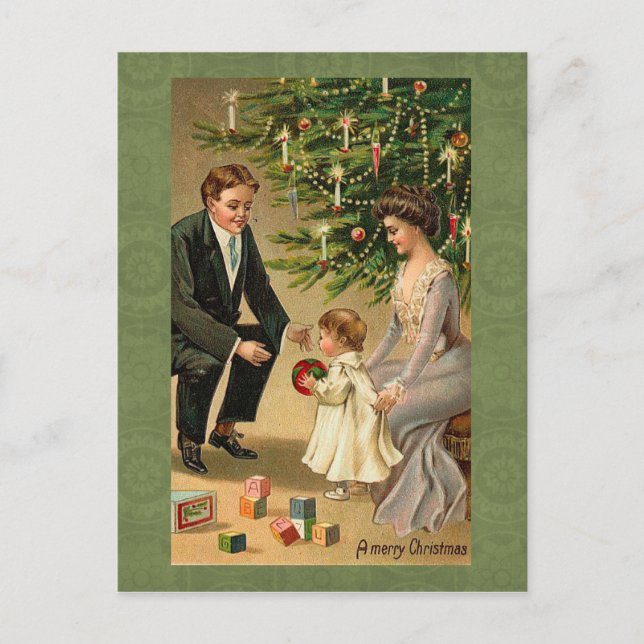 Vintage Christmas Postcard (Front)