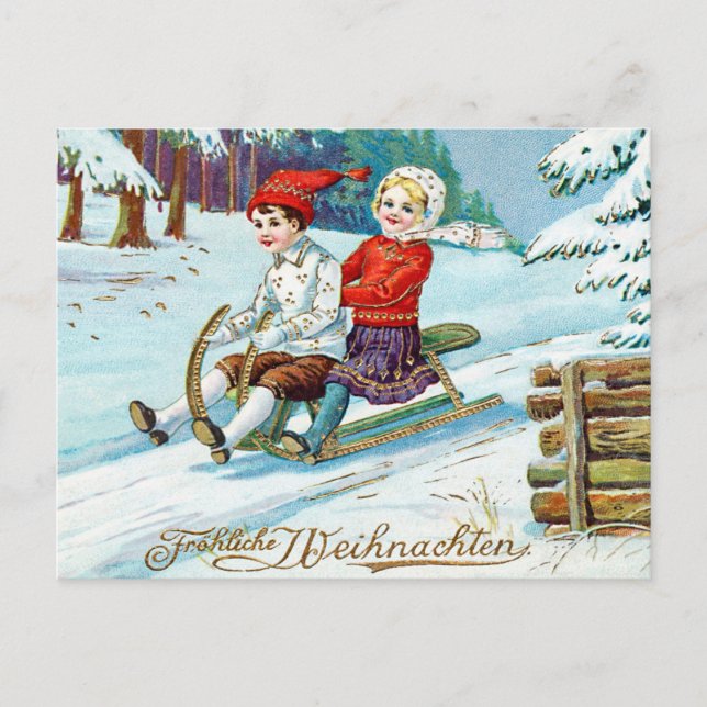 Vintage Christmas Postcard (Front)