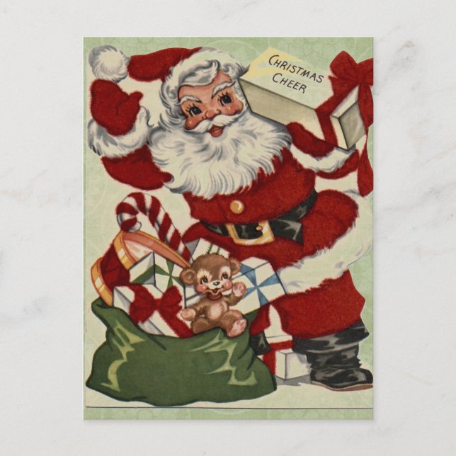 Vintage Christmas Postcard (Front)