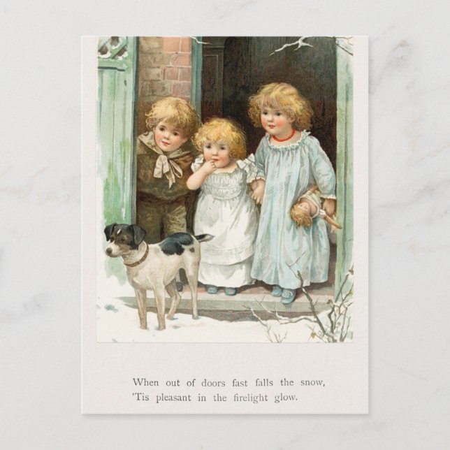Vintage Christmas Postcard (Front)
