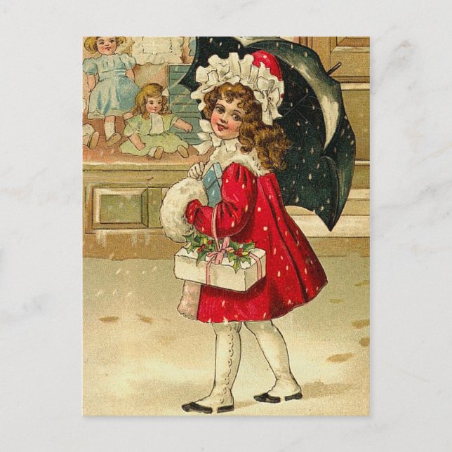 Vintage Christmas Postcard (Front)