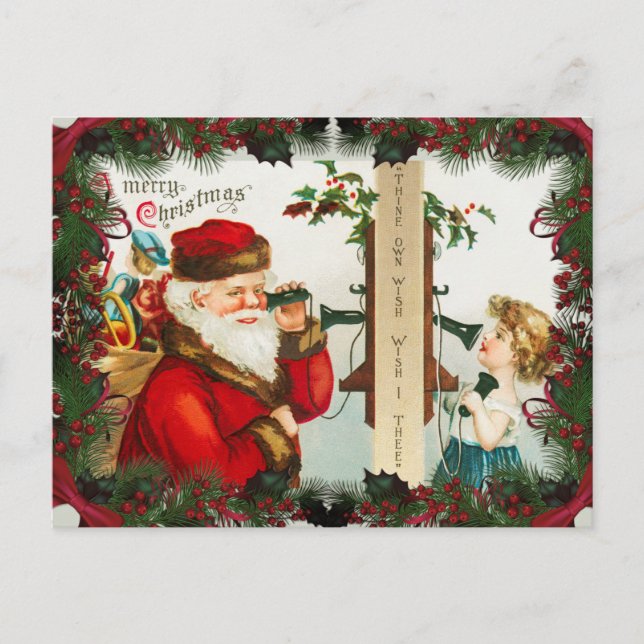 Vintage Christmas Postcard (Front)