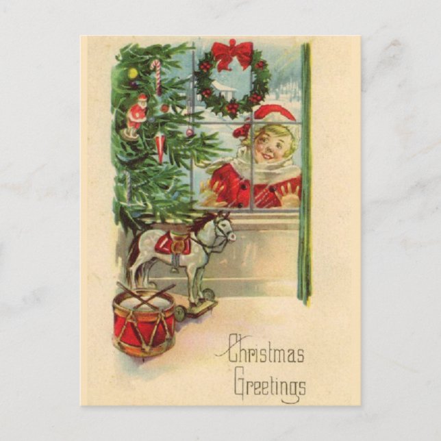 Vintage Christmas Postcard (Front)