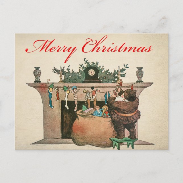 Vintage Christmas Postcard (Front)