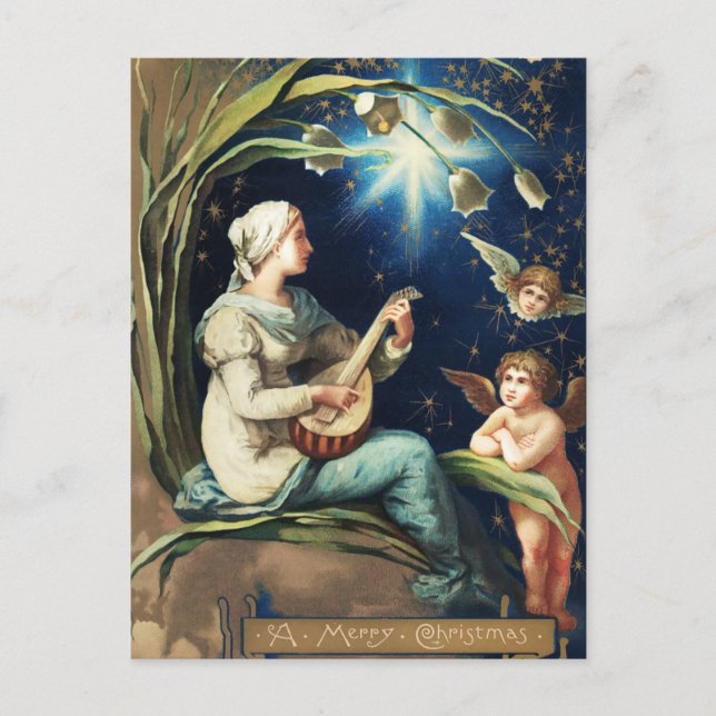 Vintage Christmas Postcard (Front)