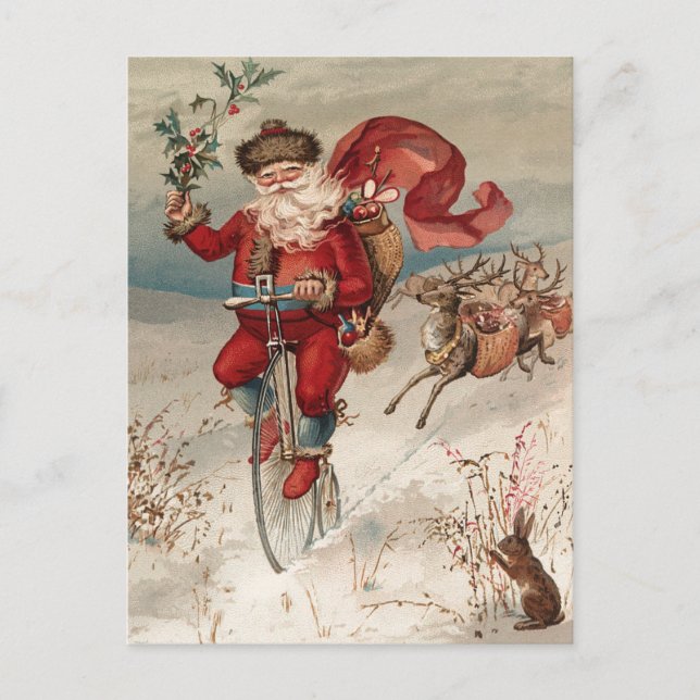 Vintage Christmas Postcard (Front)