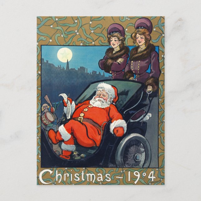 Vintage Christmas Postcard (Front)