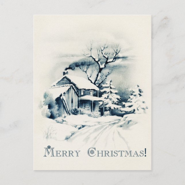 Vintage Christmas Postcard (Front)