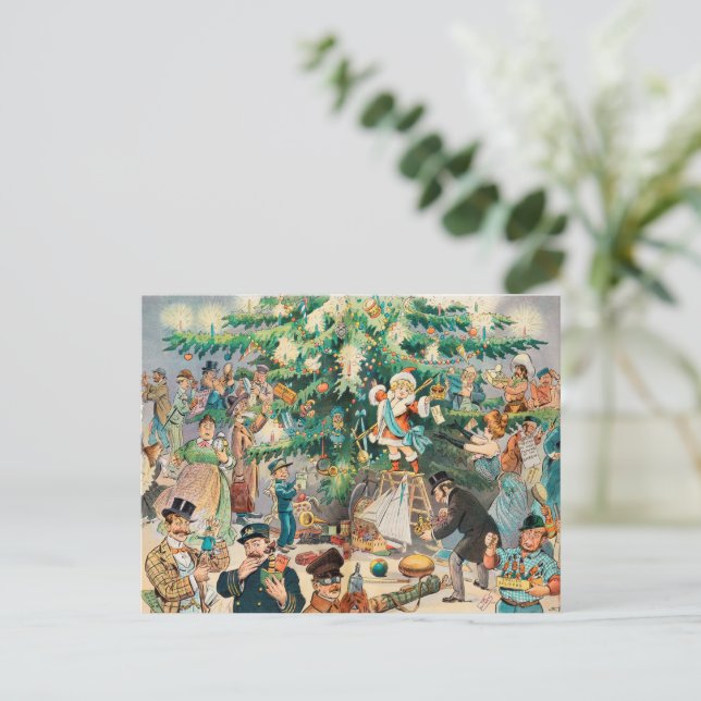 Vintage Christmas Postcard (Standing Front)