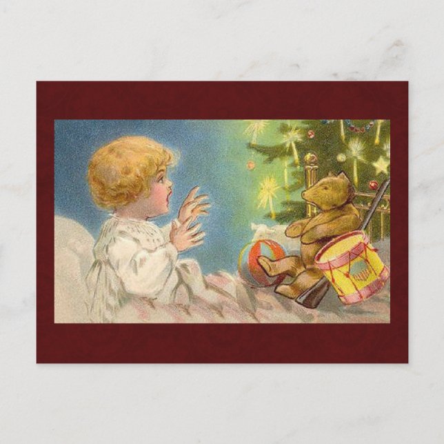 Vintage Christmas Postcard (Front)