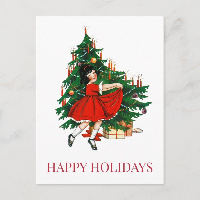 VINTAGE CHRISTMAS POSTCARD (Front)