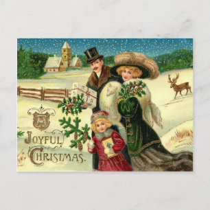 Vintage Christmas postcard