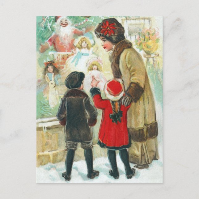 Vintage Christmas Postcard (Front)