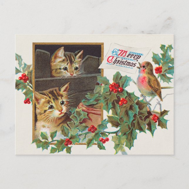 Vintage Christmas Postcard (Front)