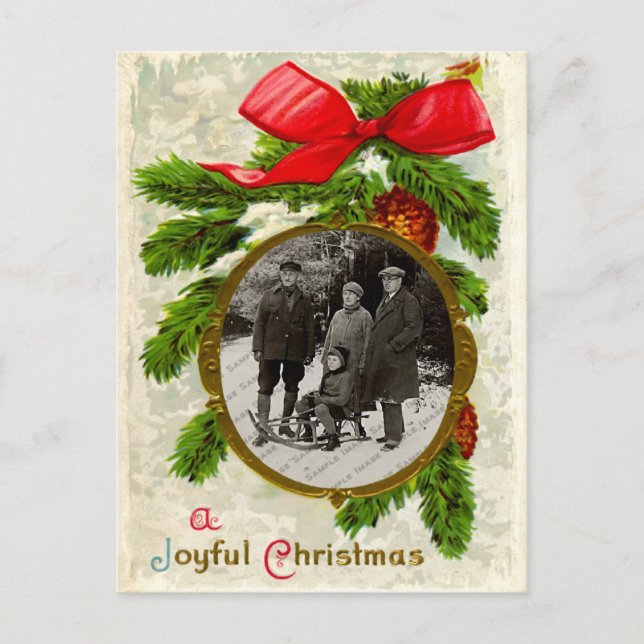 Vintage Christmas Postcard (Front)