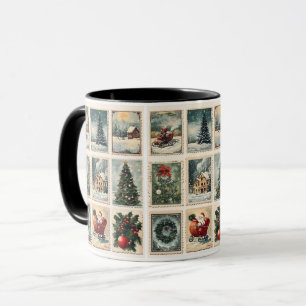 Vintage Christmas Postcard Mug