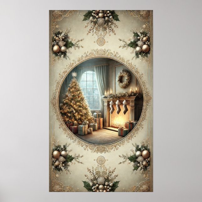 Vintage Christmas Poster (Front)