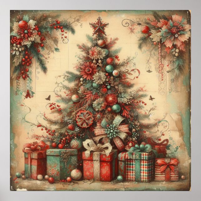 Vintage Christmas Poster (Front)