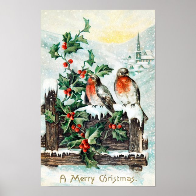 Vintage Christmas Poster (Front)
