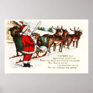 Vintage Christmas Poster