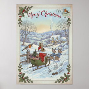 Vintage Christmas Poster