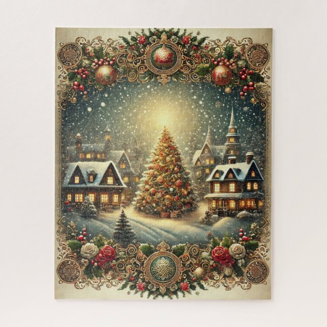 Vintage Christmas Puzzle (Vertical)