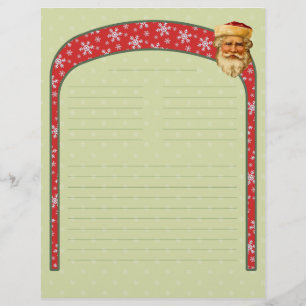Vintage Christmas Recipe Letterhead