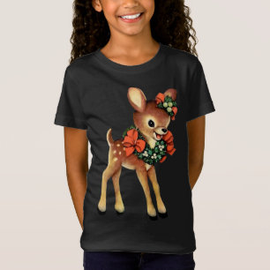 Vintage Christmas Reindeer Cute Retro Christmas T-Shirt