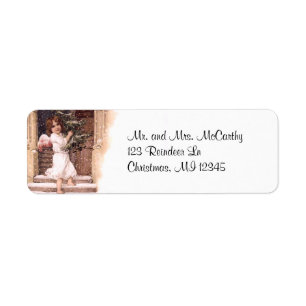 Vintage Christmas Return Address Label