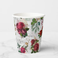 Vintage Christmas Rose Joyeux Noel Ephemera