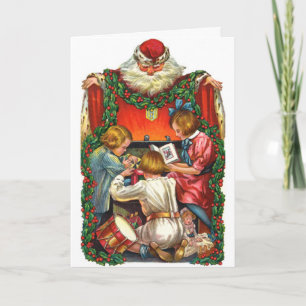 Vintage Christmas Saint Nicholas Holiday Card
