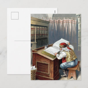 Vintage Christmas, Saint Nicholas Naughty or Nice  Holiday Postcard