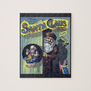 Vintage Christmas, Santa Claus and His Works Book Jigsaw Puzzle