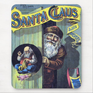 Vintage Christmas, Santa Claus and His Works Book Mouse Mat