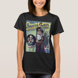 Vintage Christmas, Santa Claus and His Works Book T-Shirt