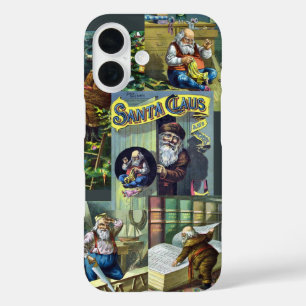 Vintage Christmas, Santa Claus and His Works iPhone 16 Case