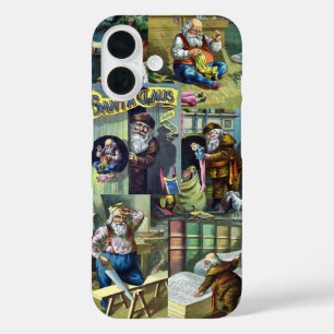 Vintage Christmas, Santa Claus and His Works iPhone 16 Case