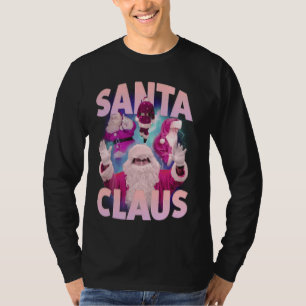 Vintage Christmas Santa Claus Bootleg 90s Hip Hop T-Shirt