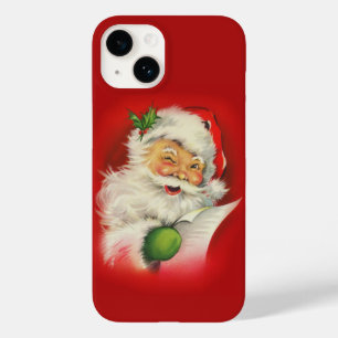 Vintage Christmas Santa Claus Case-Mate iPhone 14 Case