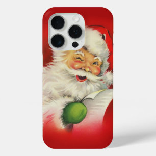 Vintage Christmas Santa Claus iPhone 15 Pro Case