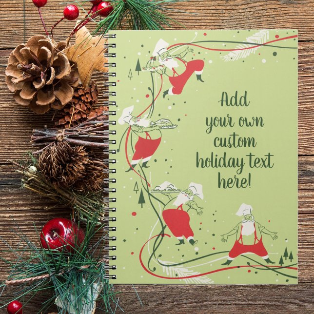 Vintage Christmas, Santa Claus Chef with Dinner Notebook (Creator Uploaded)