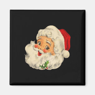 Vintage Christmas Santa Claus Face Fun Old Fashion Magnet